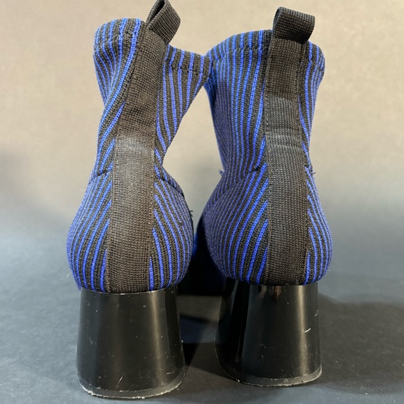 Zara Striped Sock Booties with Heel - Picture 3 of 9